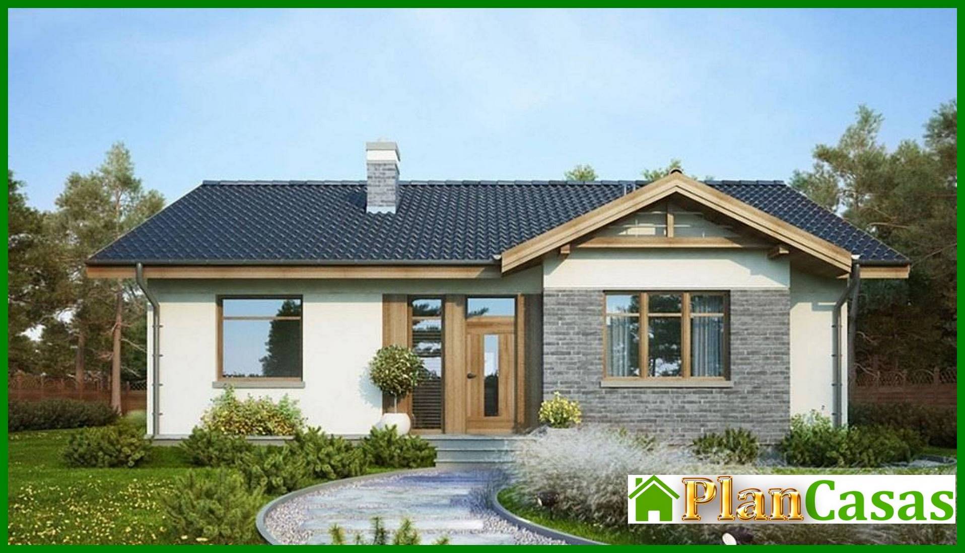 Visualization gallery - One-Floor Three-Bedroom Country House