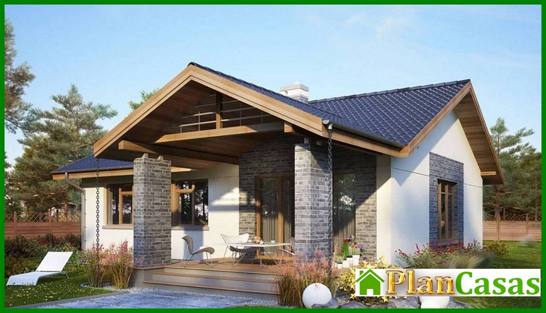 Visualization gallery - One-Floor Three-Bedroom Country House