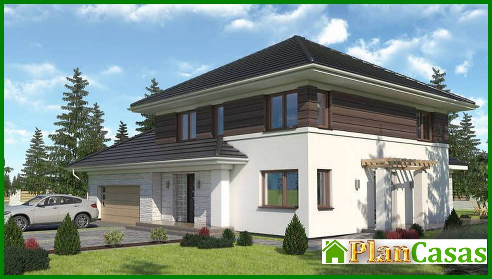 Visualization gallery - Five-bedroom townhouse with spacious garage