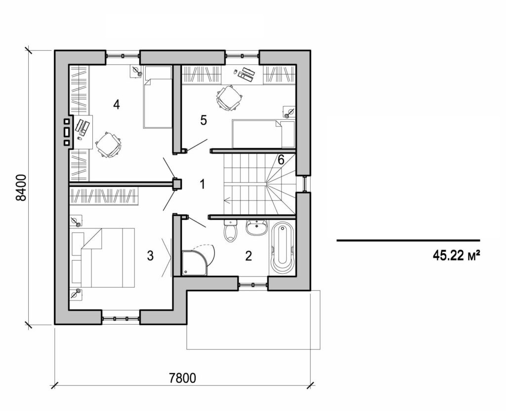 Galería de visualizaciones - Casa de dos plantas