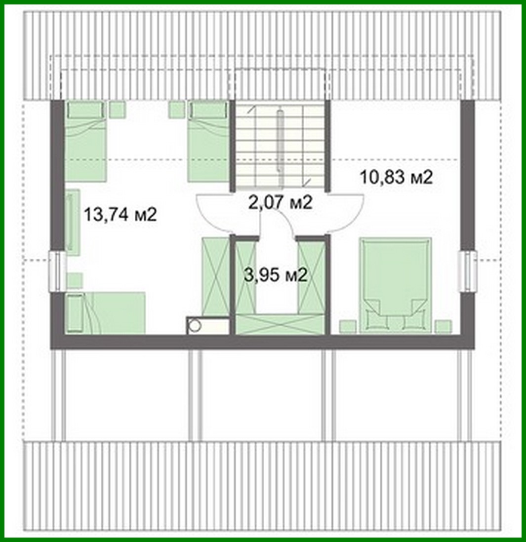 Galería de visualizaciones - Casa de campo decorada con madera