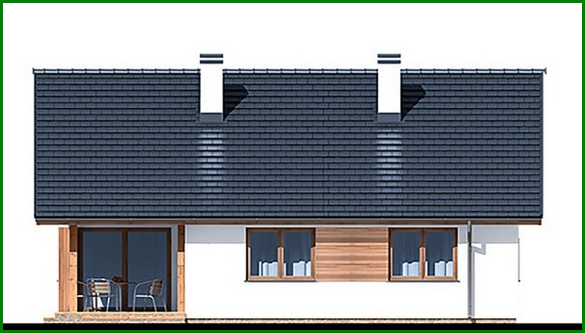 Galería de visualizaciones - Casa moderna con ático y garaje