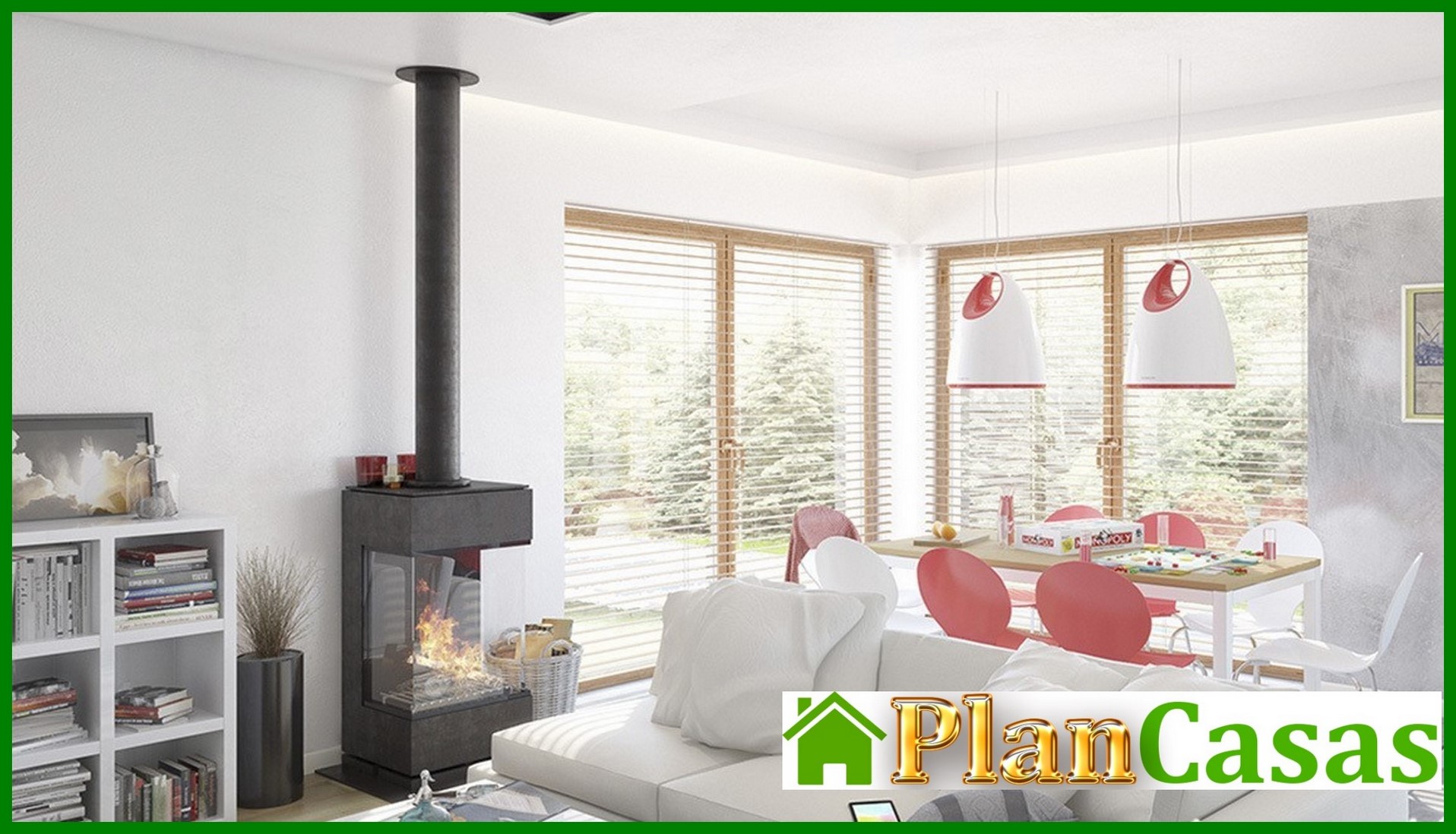 Galería de visualizaciones - Casa moderna con ático y garaje