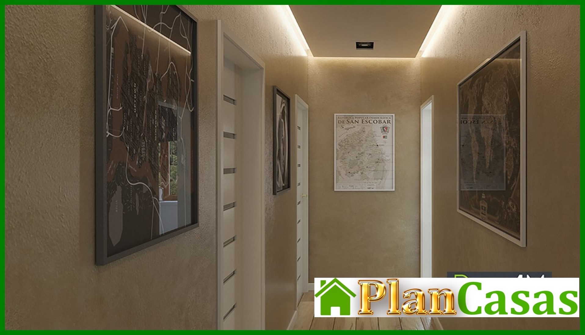 Galería de visualizaciones - Casa moderna con ático y garaje