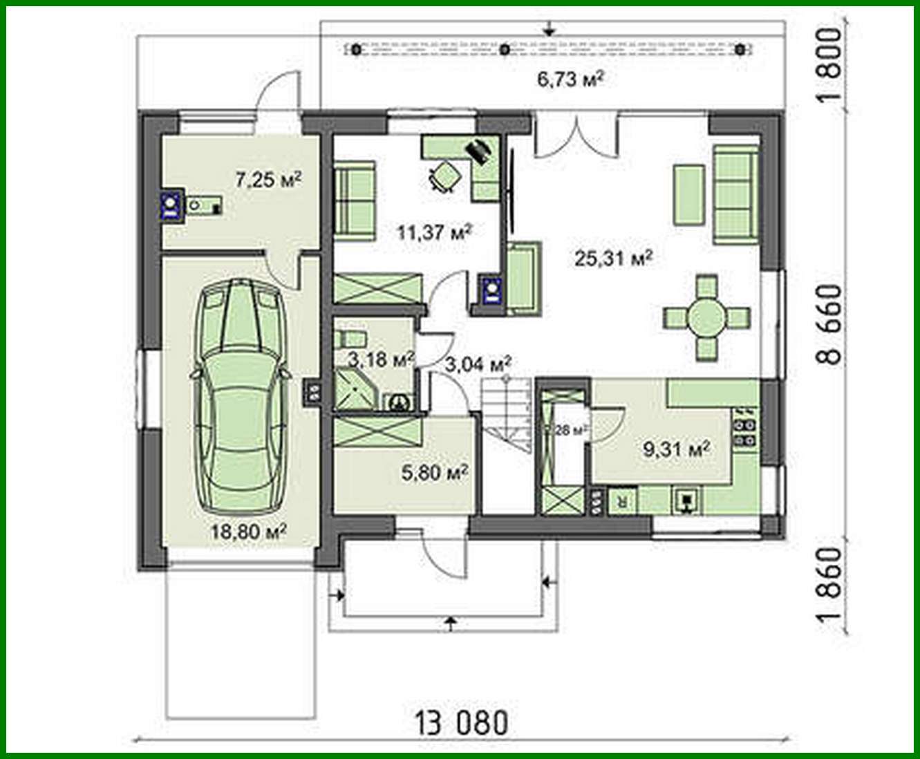 Galería de visualizaciones - Edificio residencial con ático y garaje