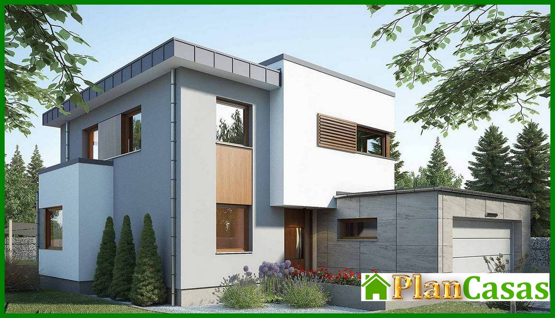 Galería de visualizaciones - Edificio residencial original de dos plantas