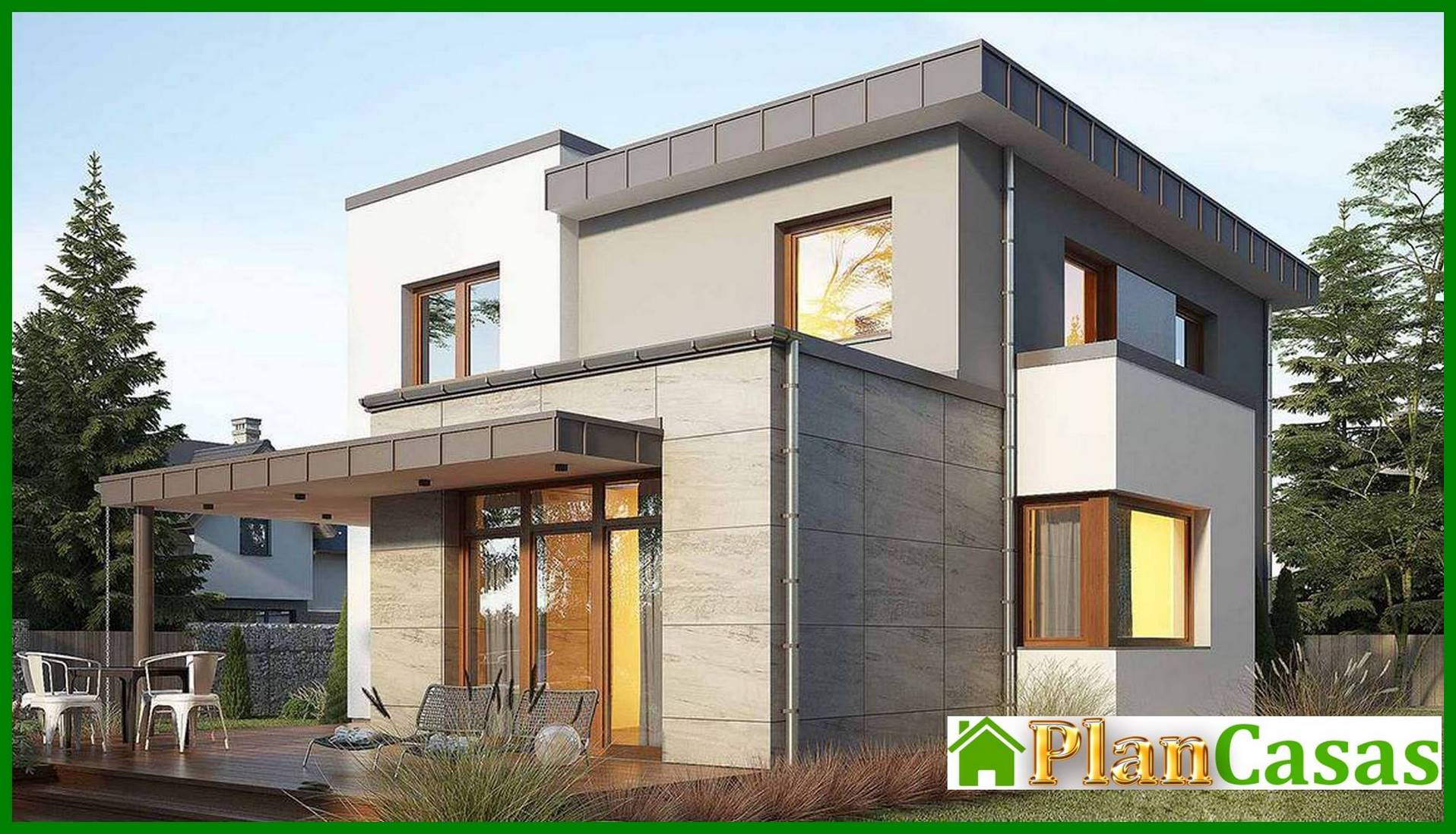 Edificio residencial original de dos plantas