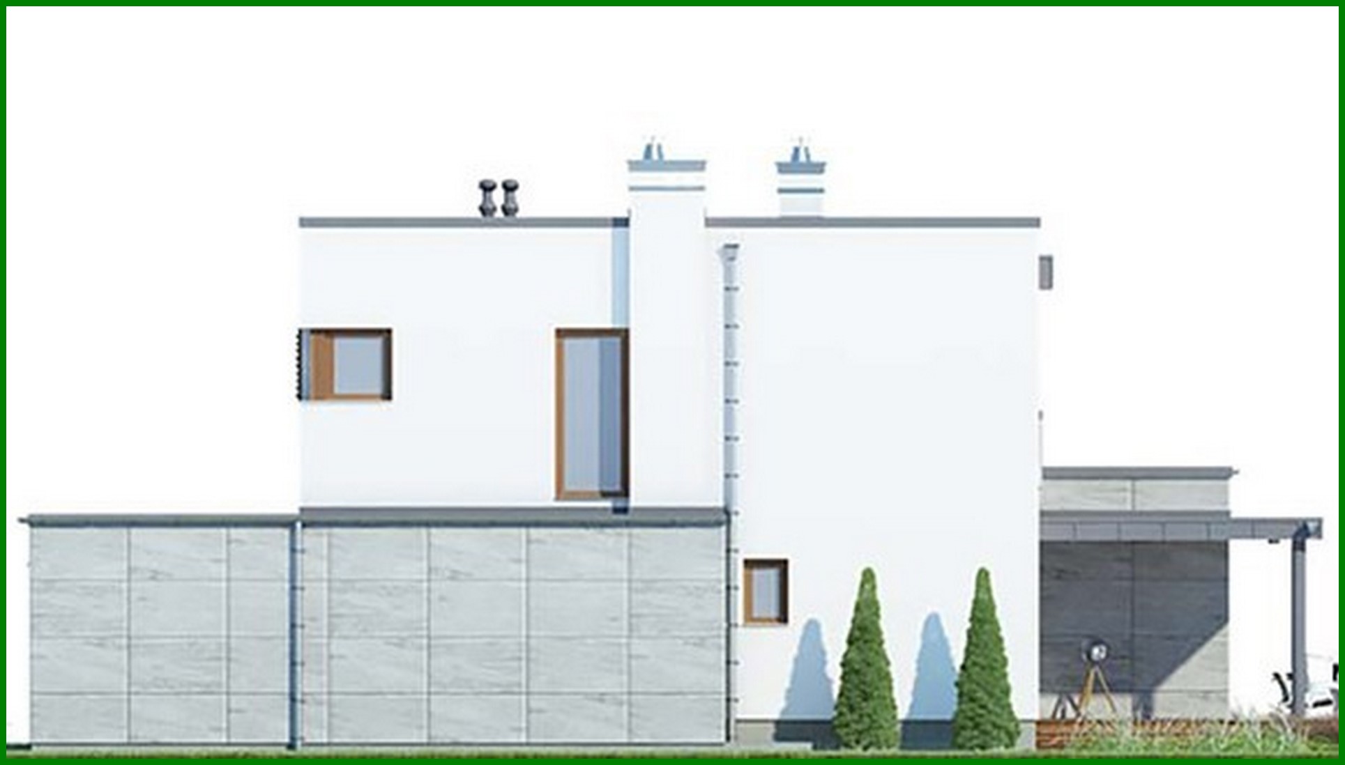 Galería de visualizaciones - Edificio residencial original de dos plantas