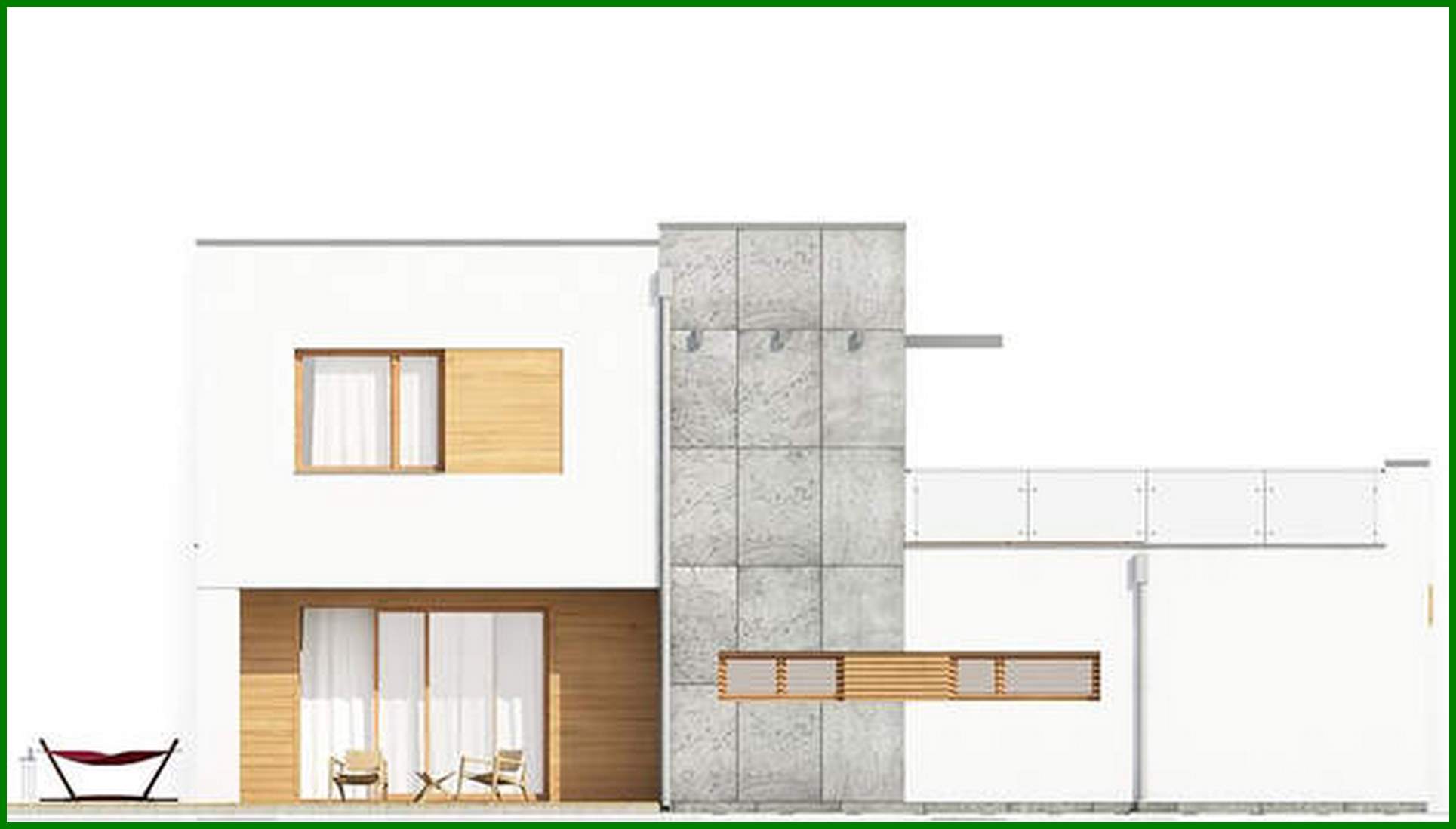 Visualization gallery - The project of a magnificent house with a luxury garage and balcony