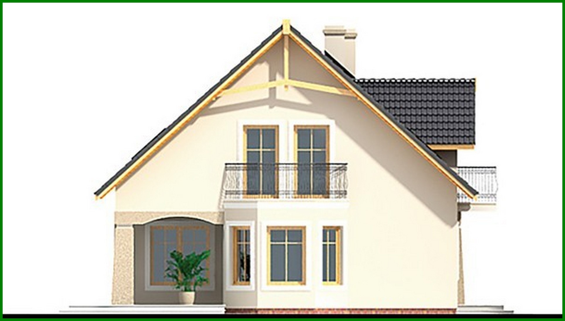 Visualization gallery - Luxury country house with bay window