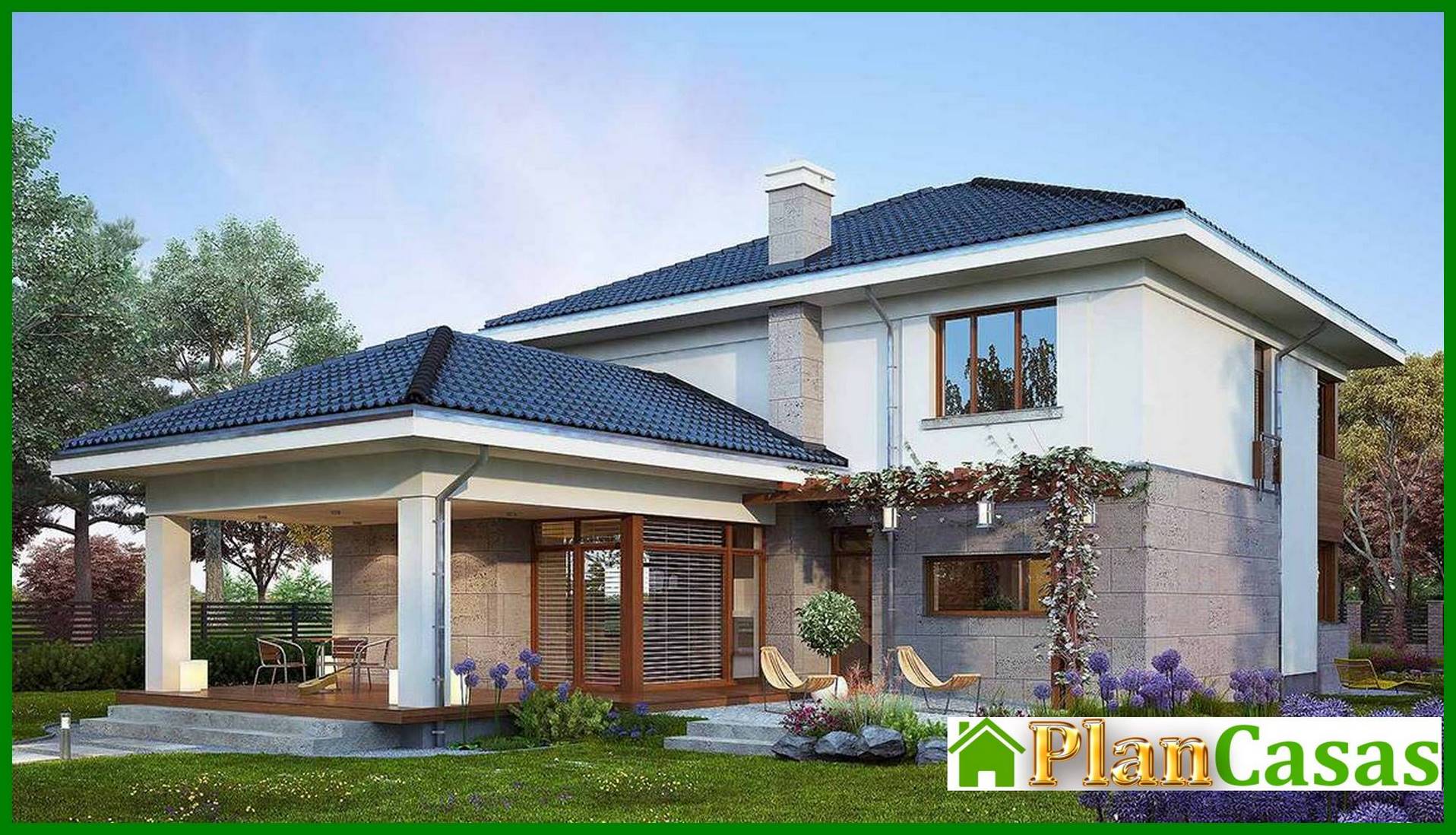 Visualization gallery - Beautiful house with a large terrace