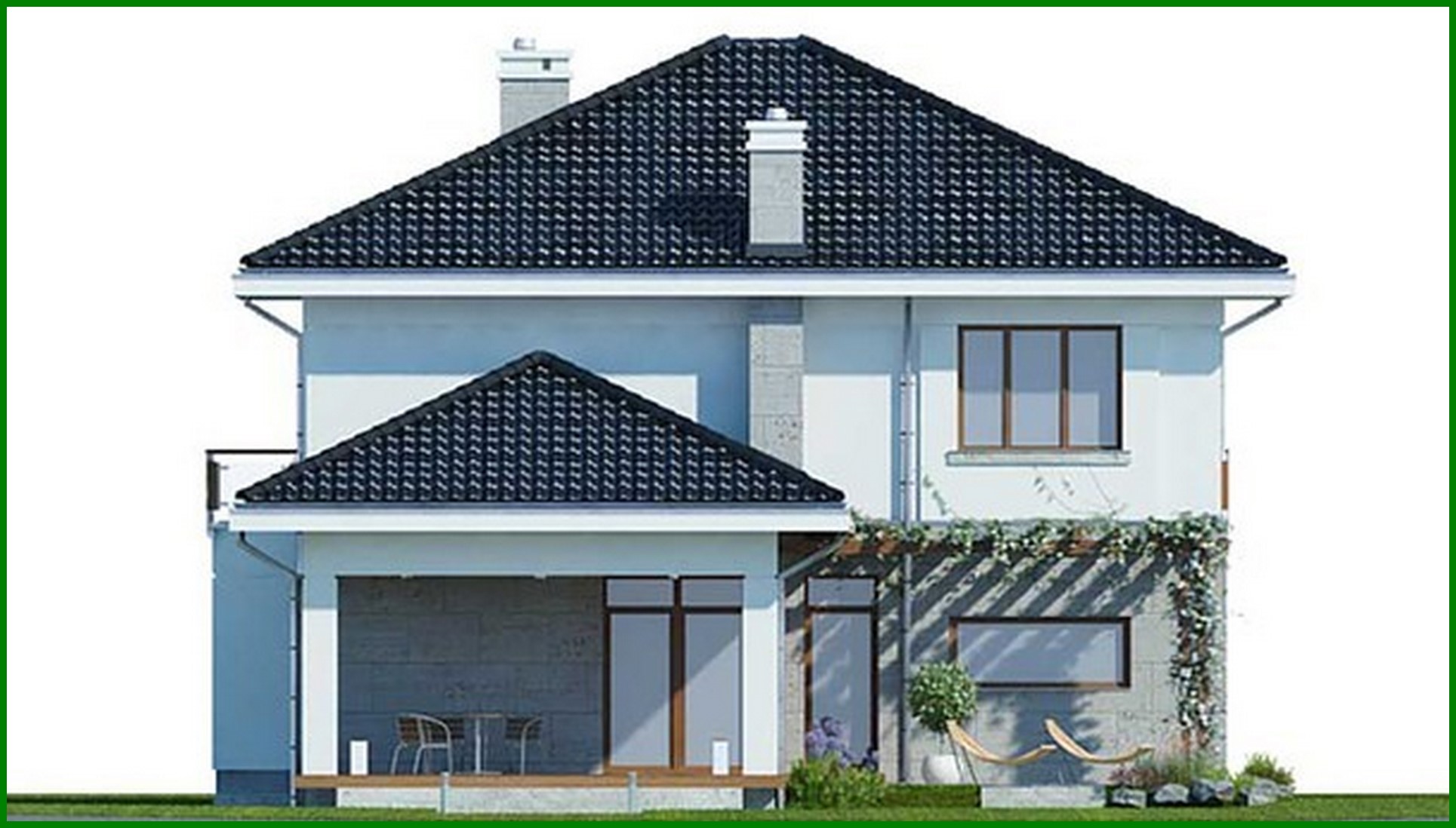 Visualization gallery - Beautiful house with a large terrace