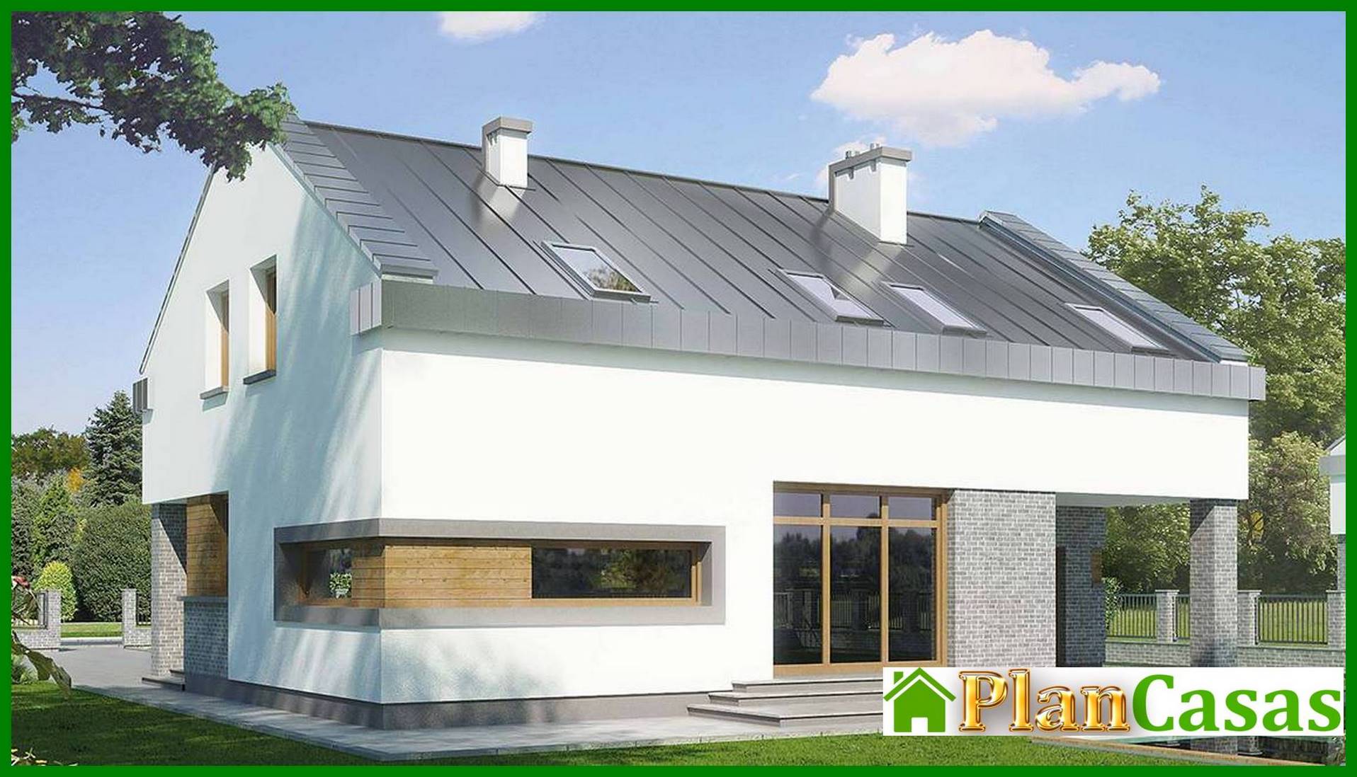 Visualization gallery - A solid five-bedroom country house project