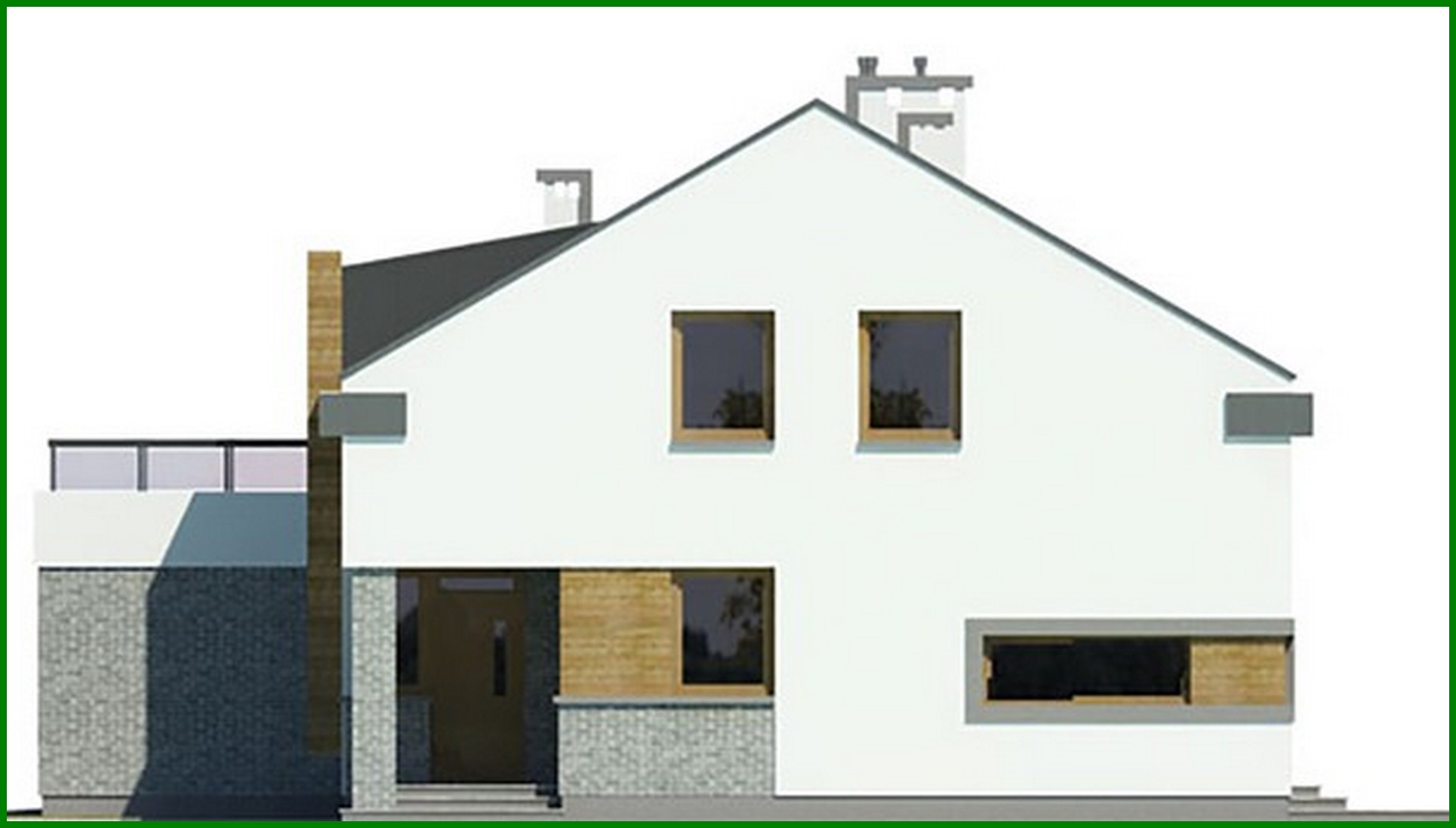 Visualization gallery - A solid five-bedroom country house project