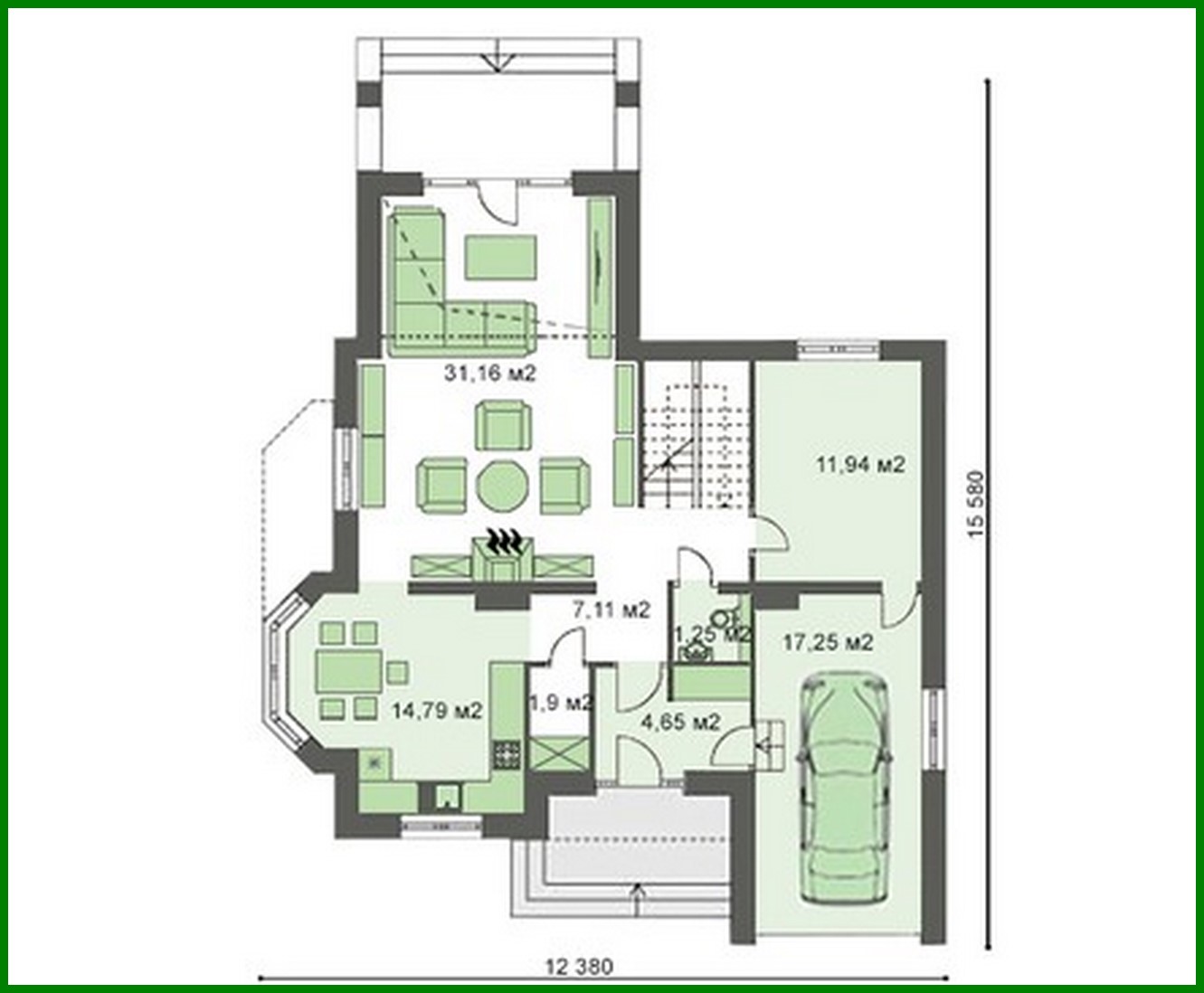 Visualization gallery - Classic two-story house with a garage