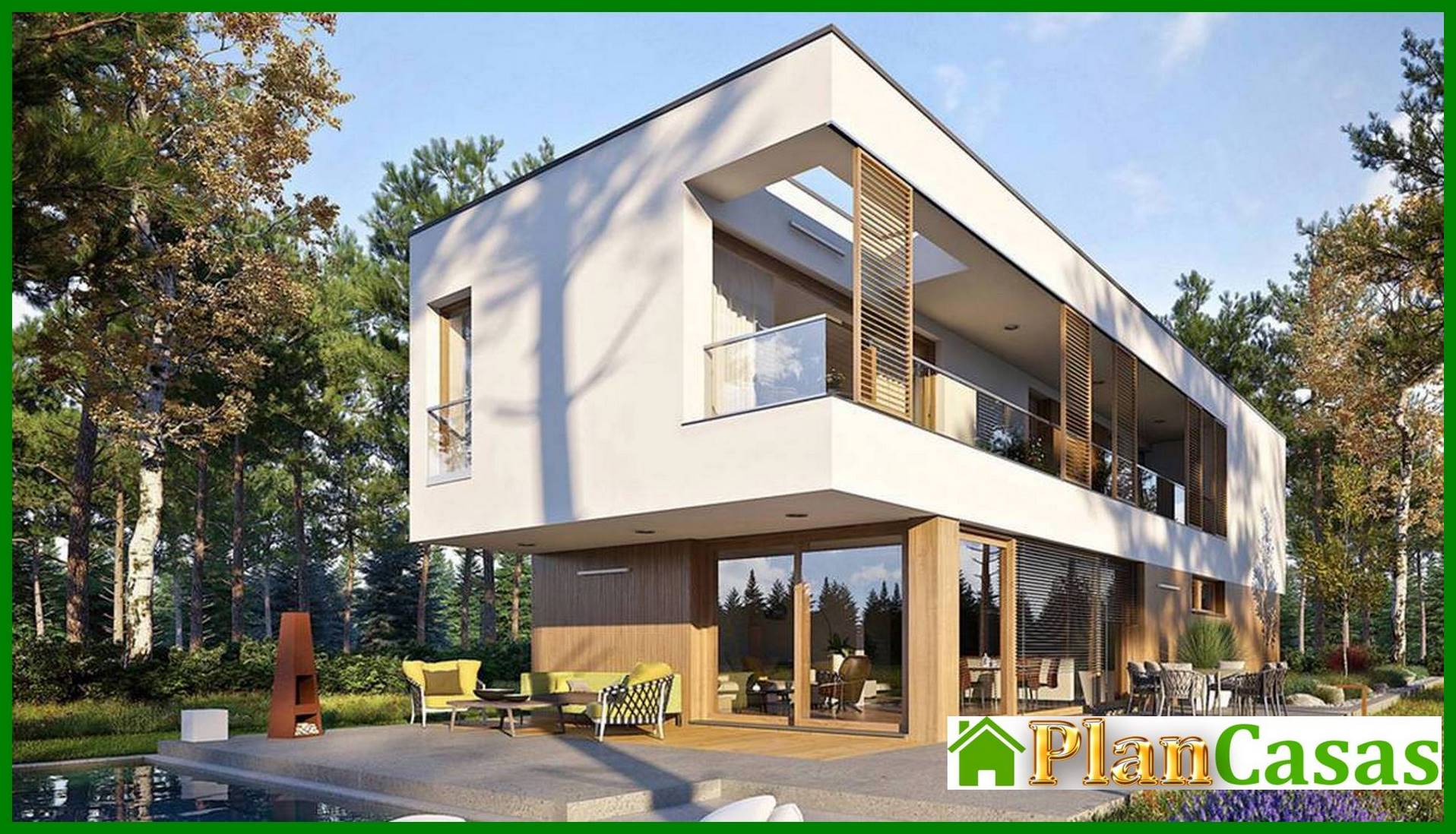 Visualization gallery - Chic two-story narrow house