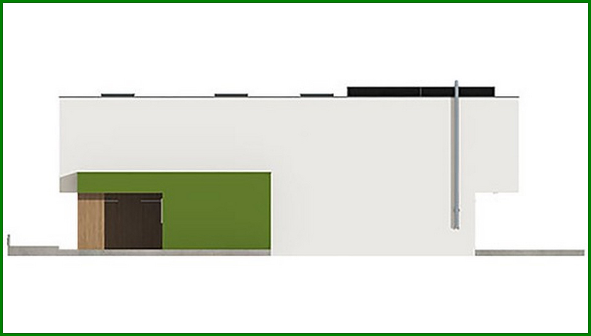 Visualization gallery - Chic two-story narrow house