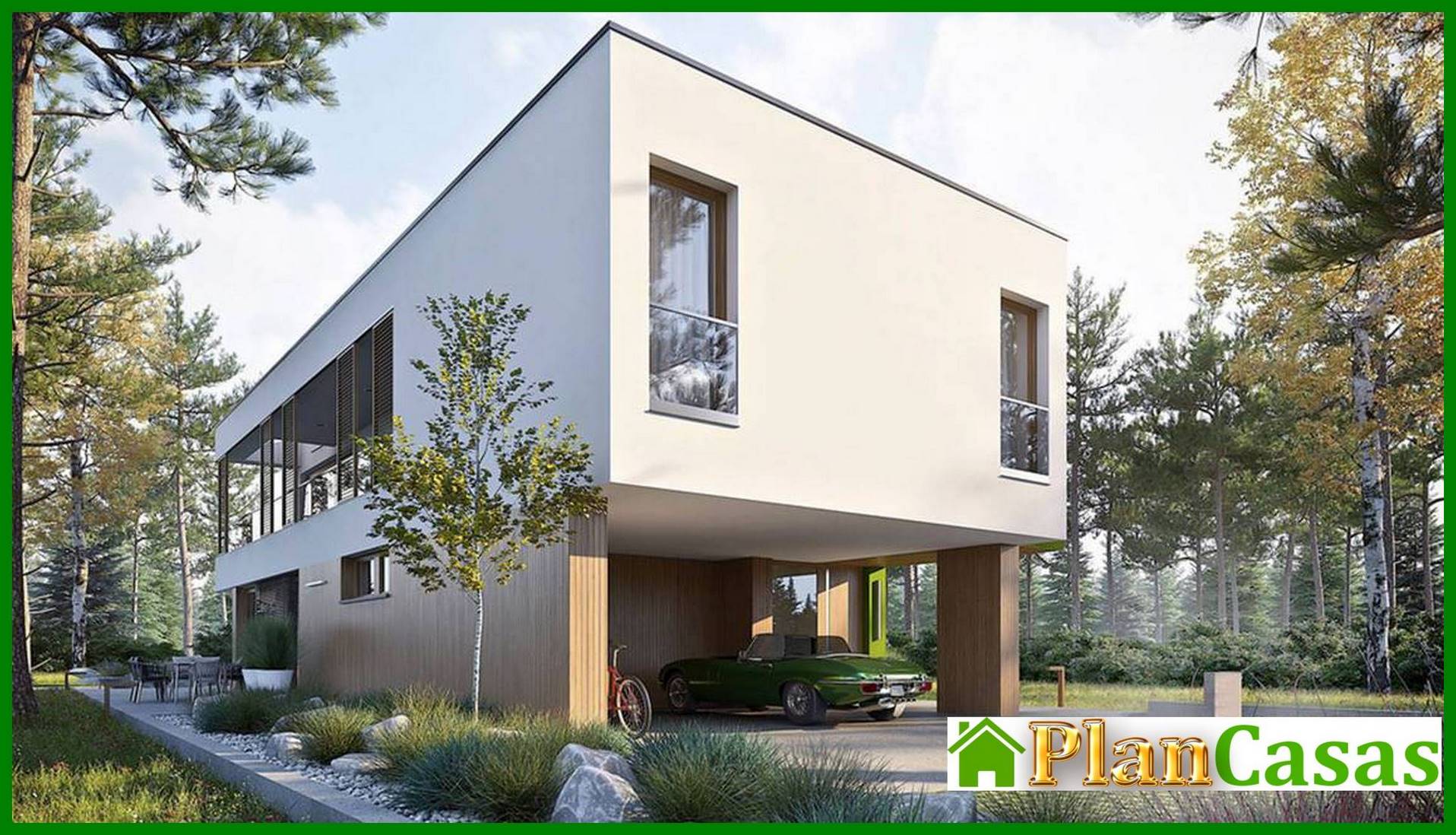 Visualization gallery - Chic two-story narrow house