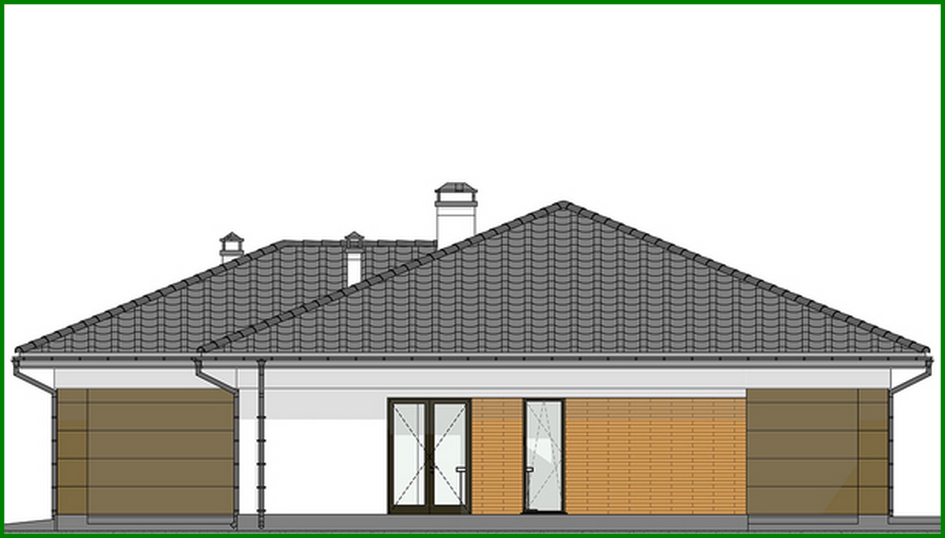 Galería de visualizaciones - Proyecto de edificio residencial de una planta con una gran terraza