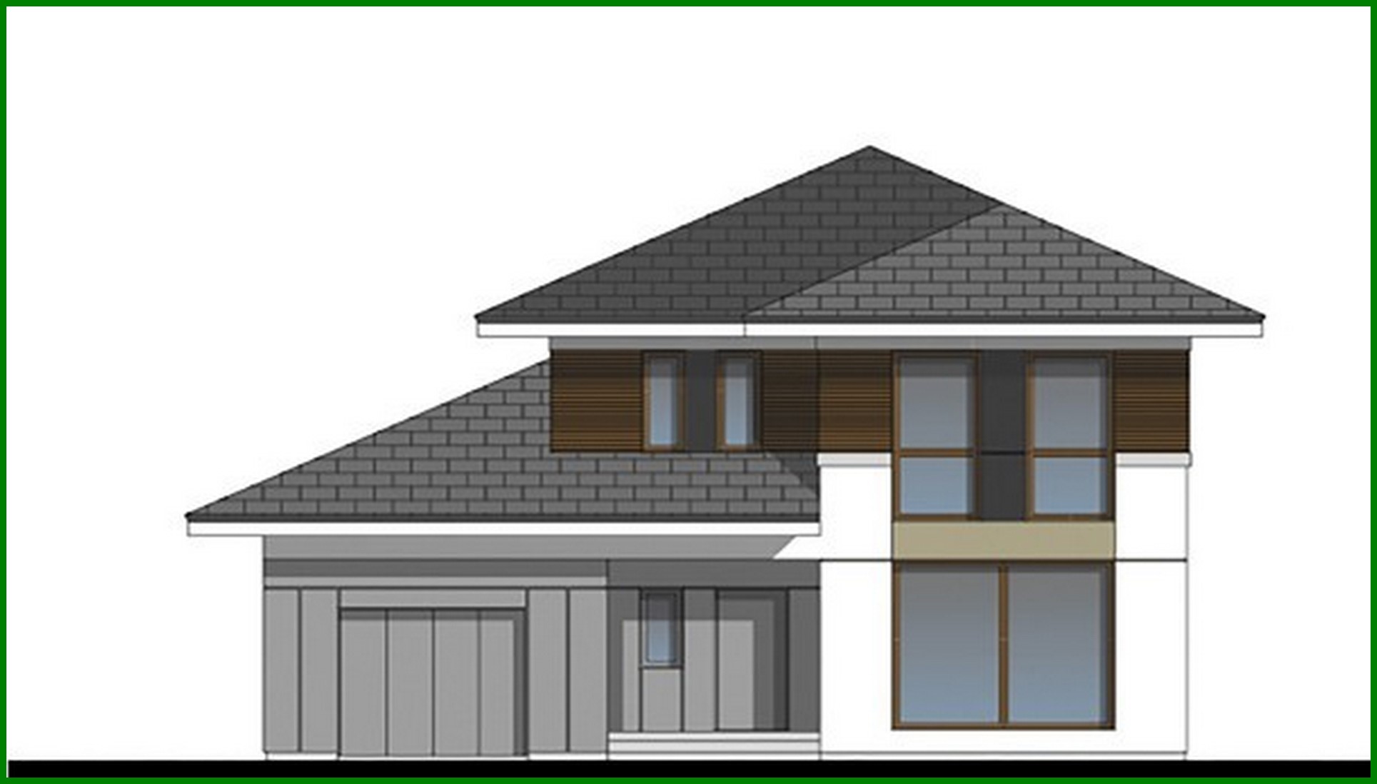 Galería de visualizaciones - Hermosa casa de dos plantas color café