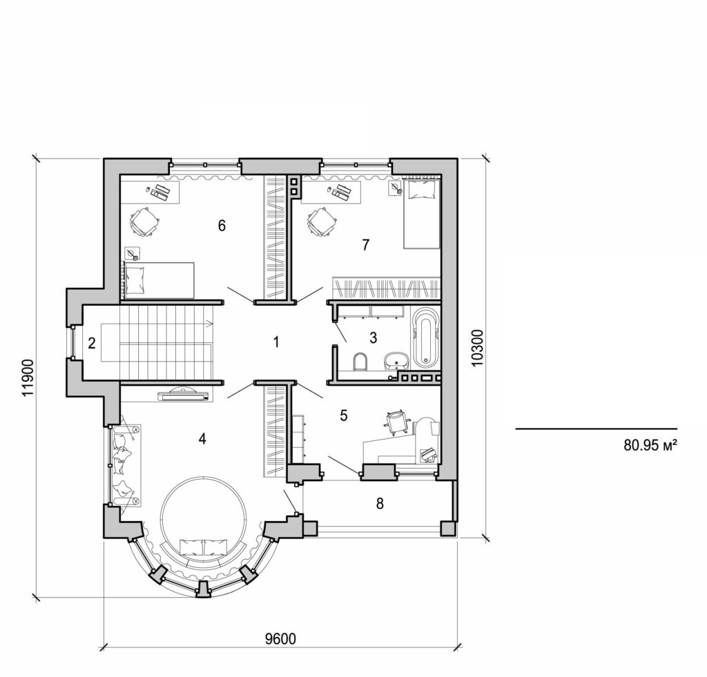 Visualization gallery - Two storey cottage