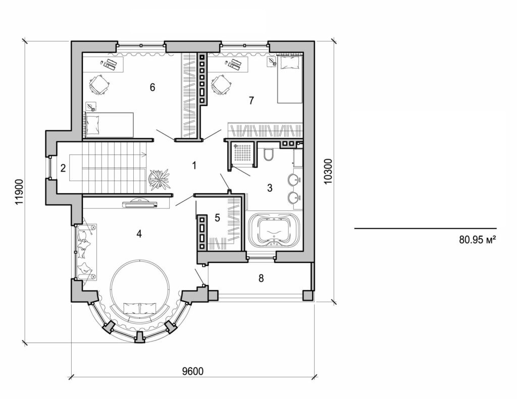 Visualization gallery - Two storey cottage