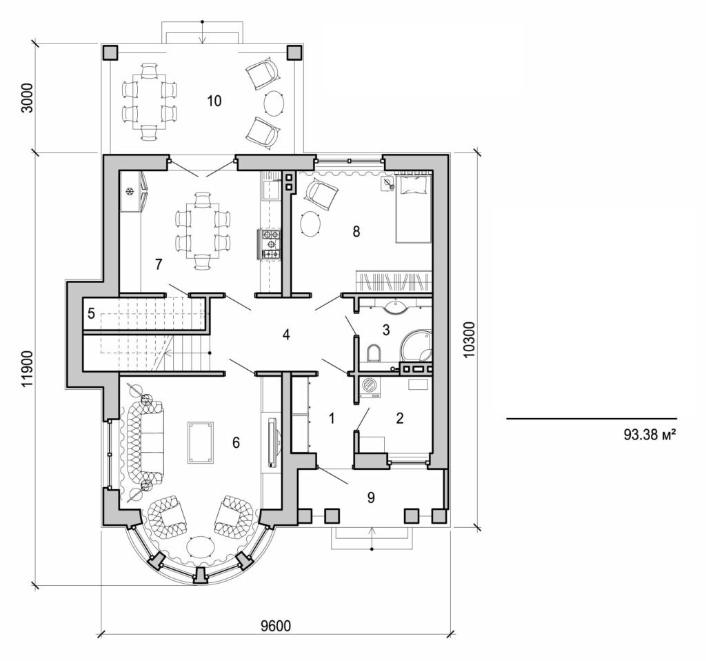 Visualization gallery - Two storey cottage