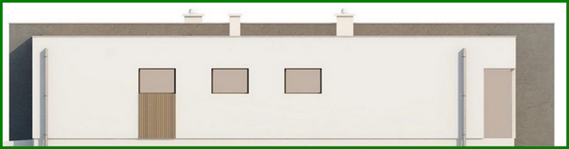 Galería de visualizaciones - Proyecto de una casa moderna de una planta con un interior a la moda