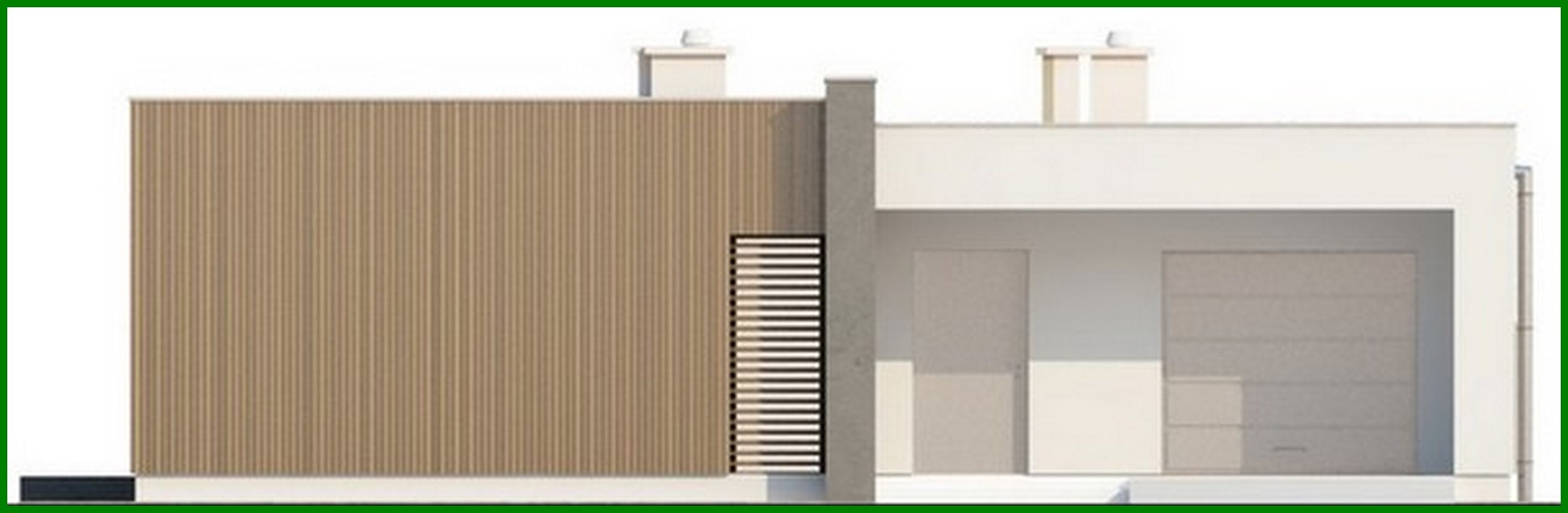 Galería de visualizaciones - Proyecto de una casa moderna de una planta con un interior a la moda