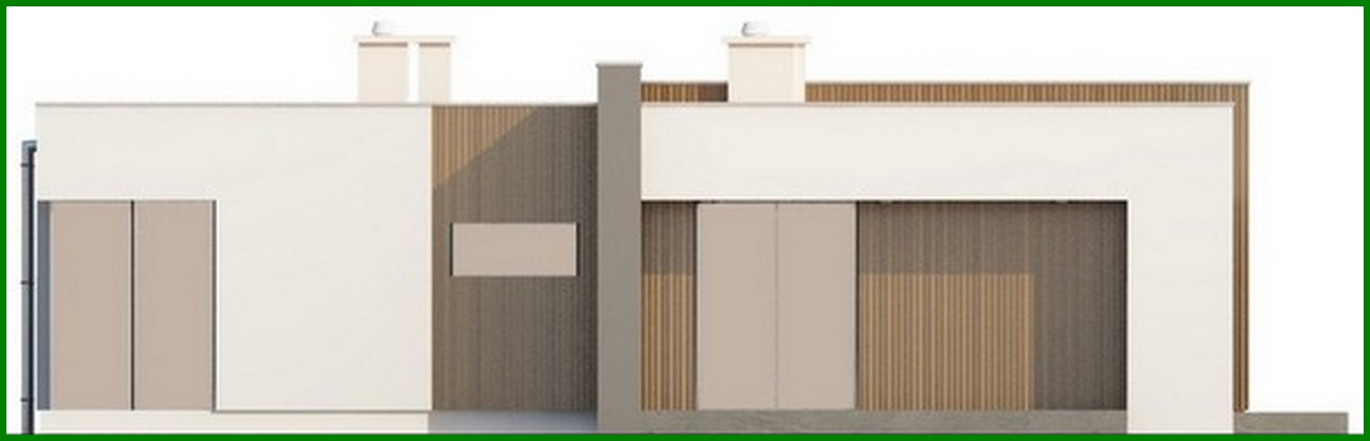 Galería de visualizaciones - Proyecto de una casa moderna de una planta con un interior a la moda