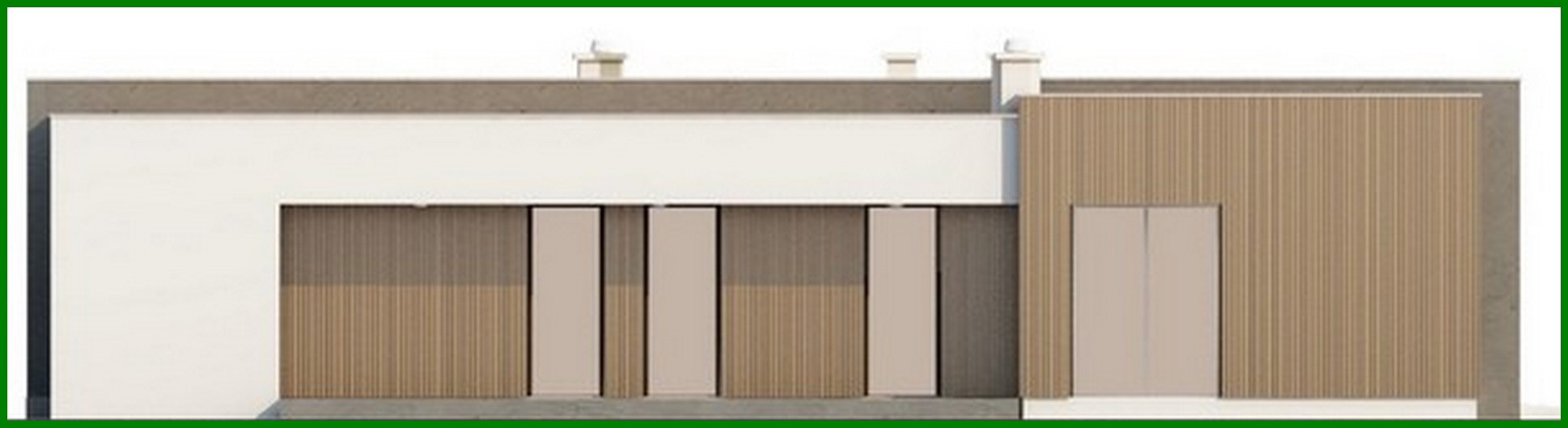 Galería de visualizaciones - Proyecto de una casa moderna de una planta con un interior a la moda