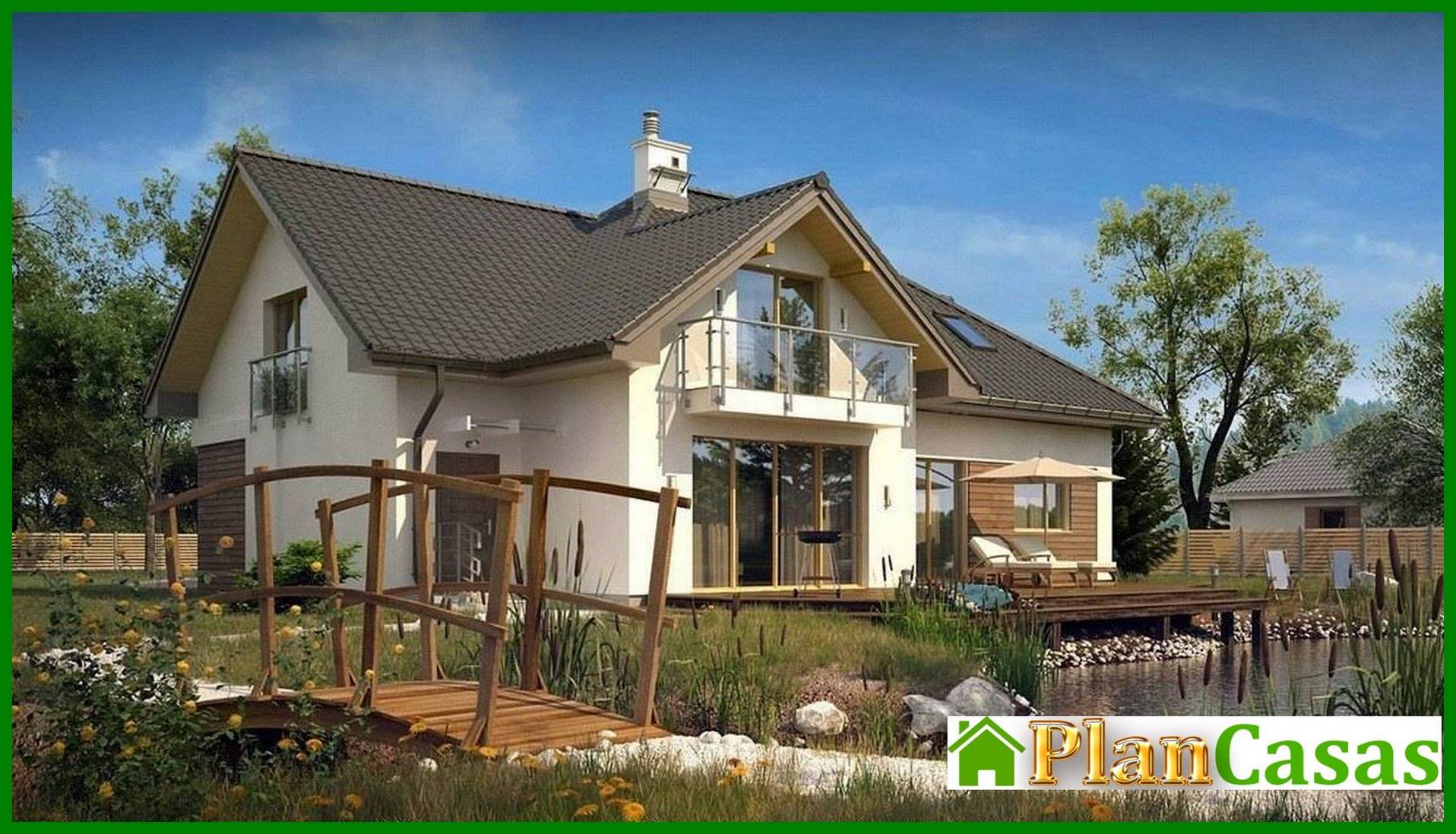 Galería de visualizaciones - Proyecto de una casa espaciosa con garaje para dos coches