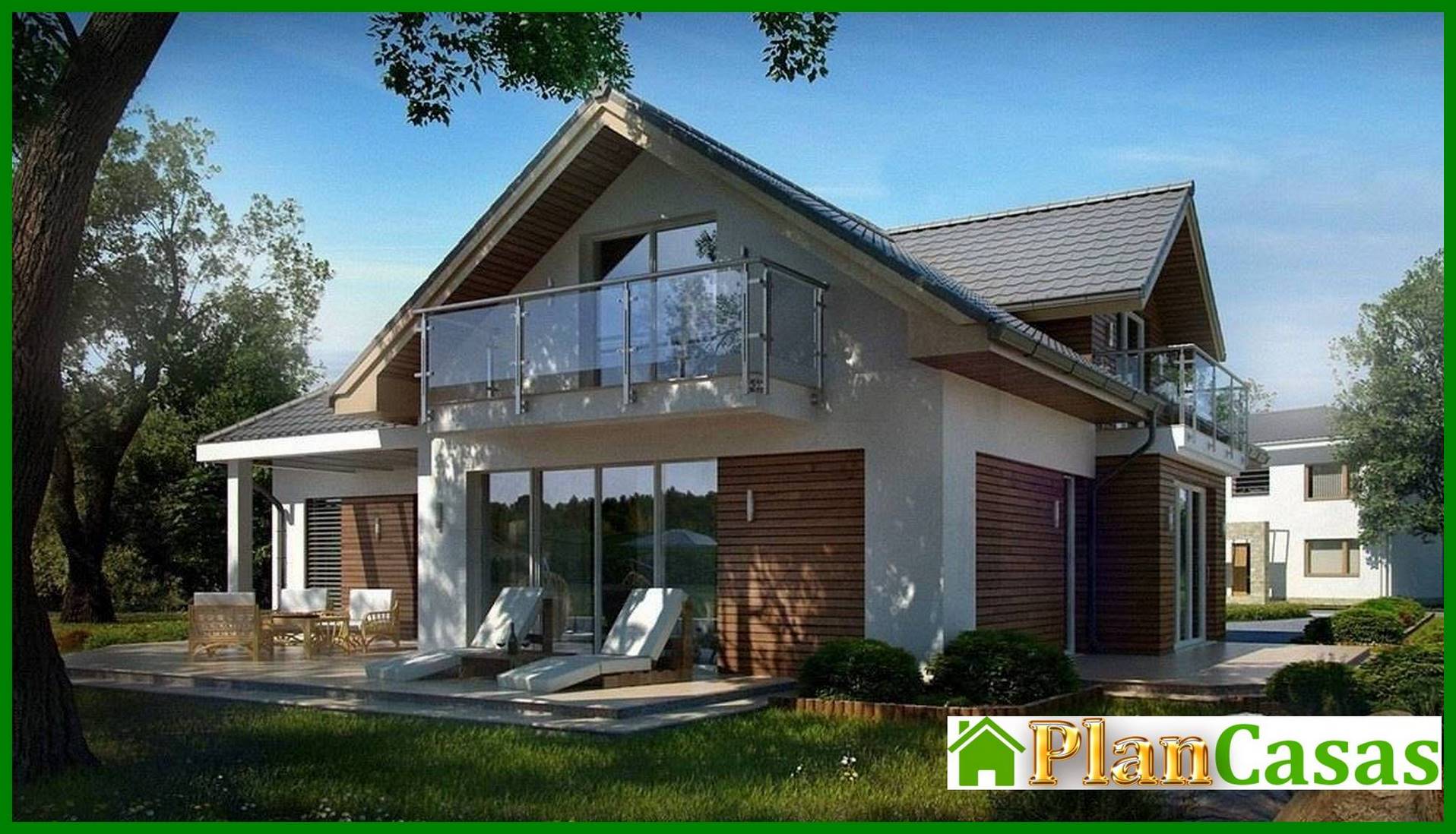 Galería de visualizaciones - Proyecto de una casa clásica con garaje y un hermoso ático