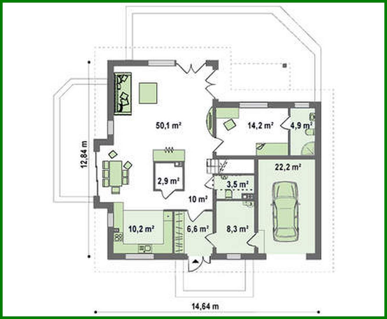 Galería de visualizaciones - Proyecto de una casa clásica con garaje y un hermoso ático