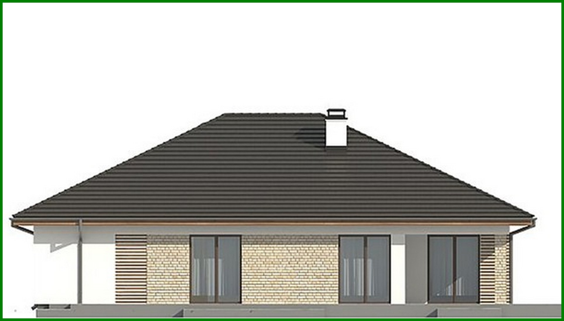 Galería de visualizaciones - Proyecto de casa de una planta con terraza