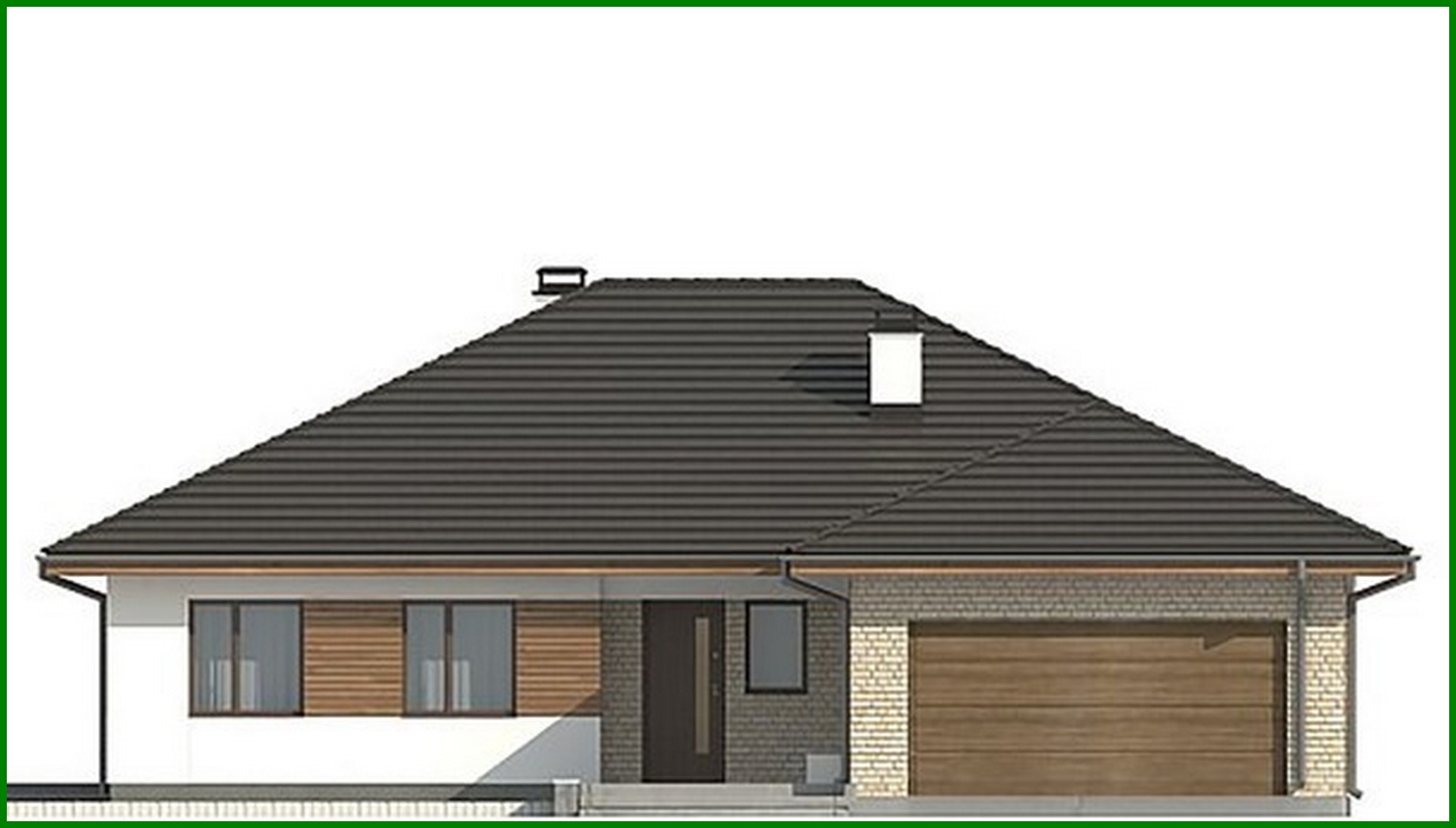 Galería de visualizaciones - Proyecto de casa de una planta con terraza