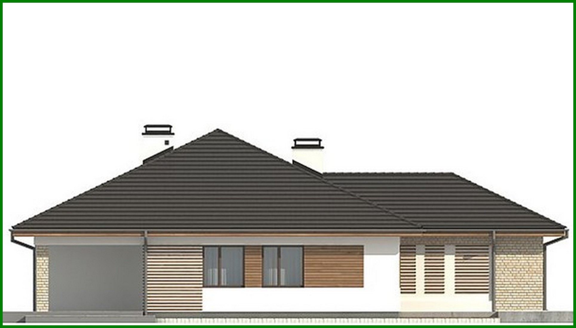 Galería de visualizaciones - Proyecto de casa de una planta con terraza