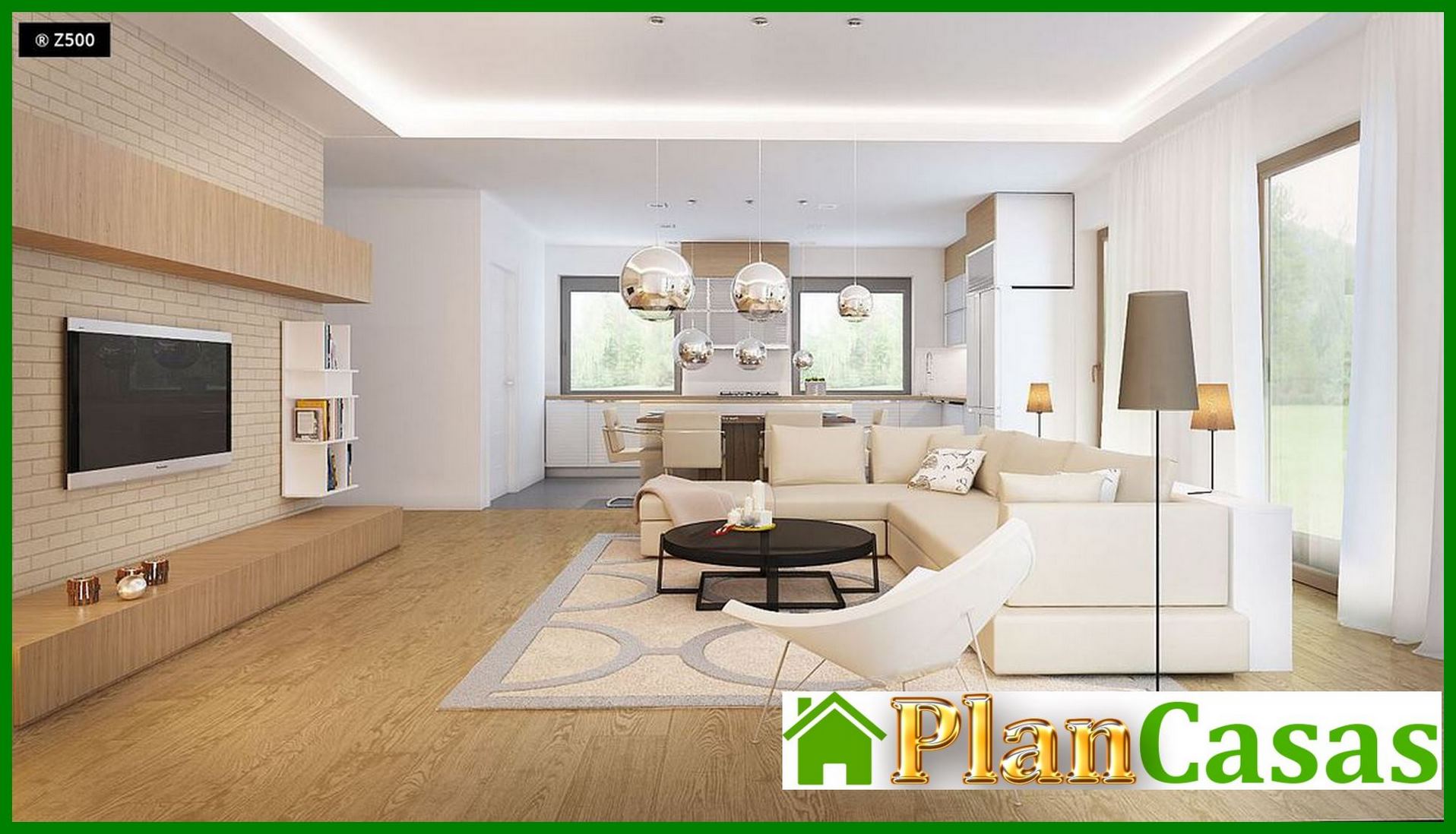 Galería de visualizaciones - Proyecto de casa de una planta con terraza