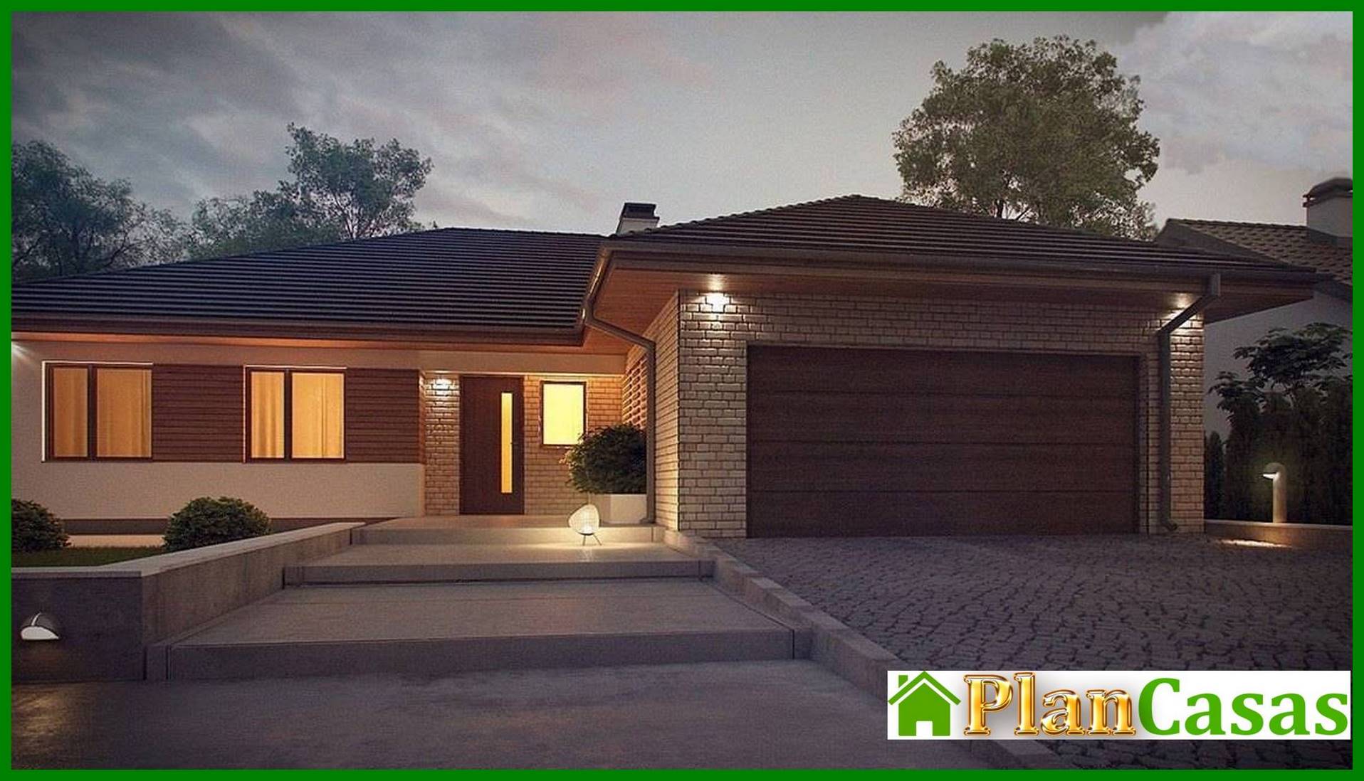 Proyecto de casa de una planta con terraza