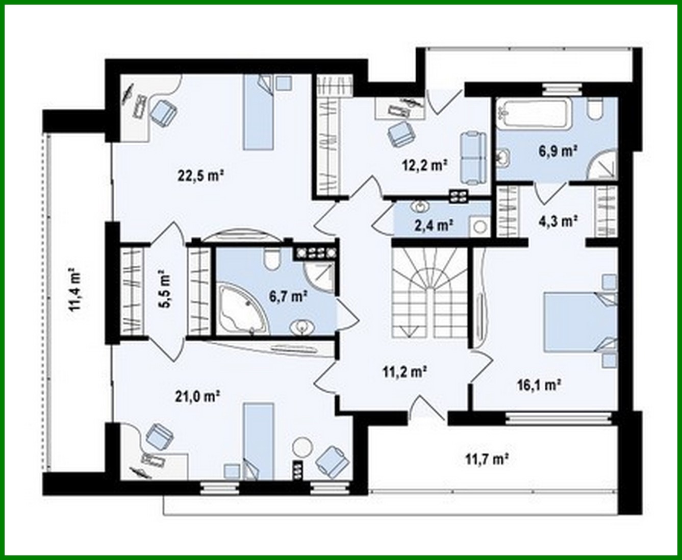 Galería de visualizaciones - Proyecto de una casa de campo con oficina y garaje