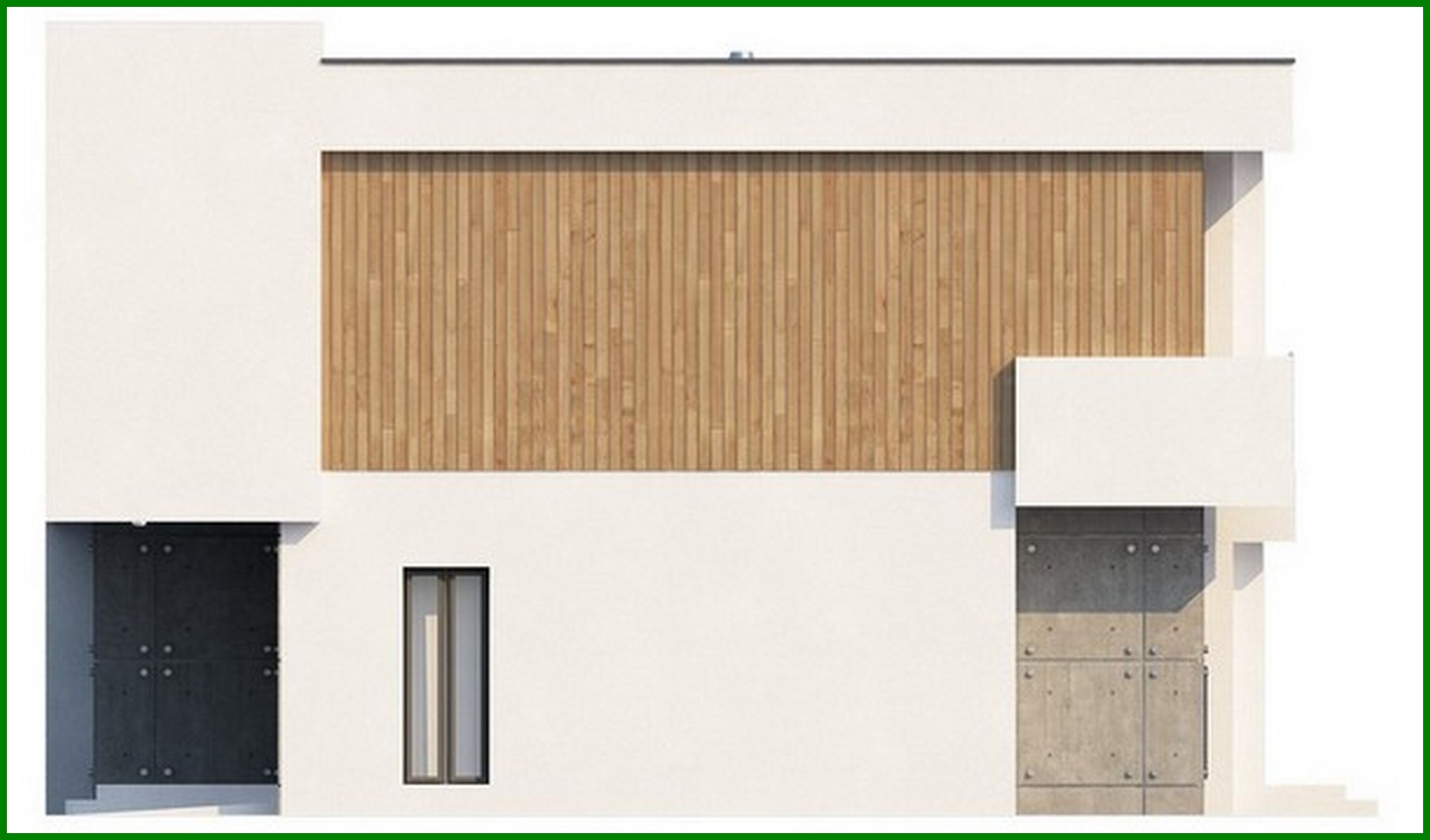 Galería de visualizaciones - Proyecto de una casa de campo con oficina y garaje