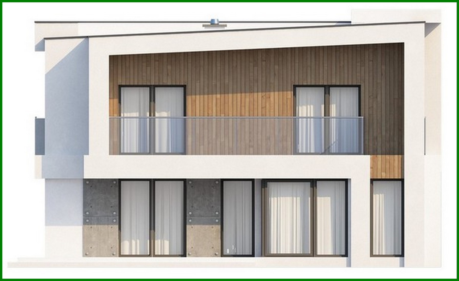 Galería de visualizaciones - Proyecto de una casa de campo con oficina y garaje