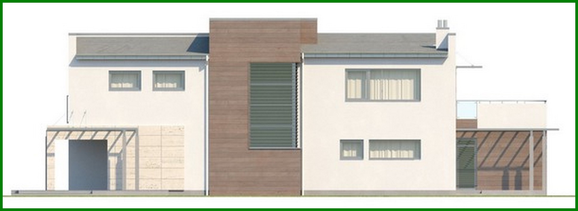 Galería de visualizaciones - Proyecto de una casa de campo con garaje para dos coches