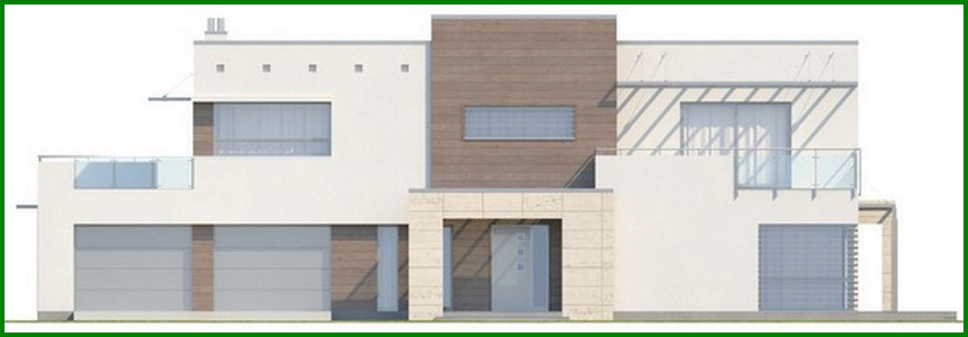 Galería de visualizaciones - Proyecto de una casa de campo con garaje para dos coches