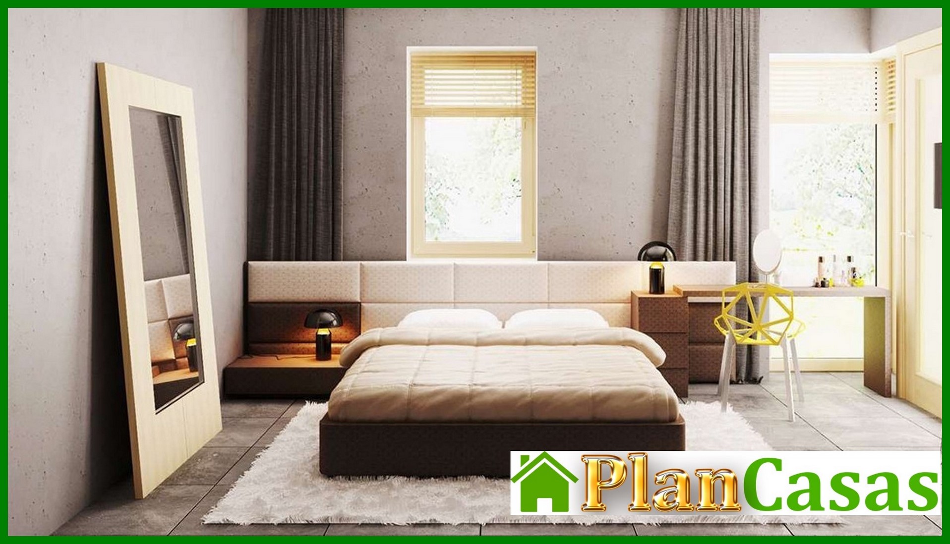 Galería de visualizaciones - Proyecto de una casa de campo de una planta con garaje para dos coches