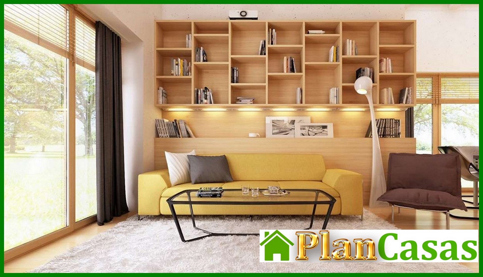 Galería de visualizaciones - Proyecto de una casa de campo de una planta con garaje para dos coches