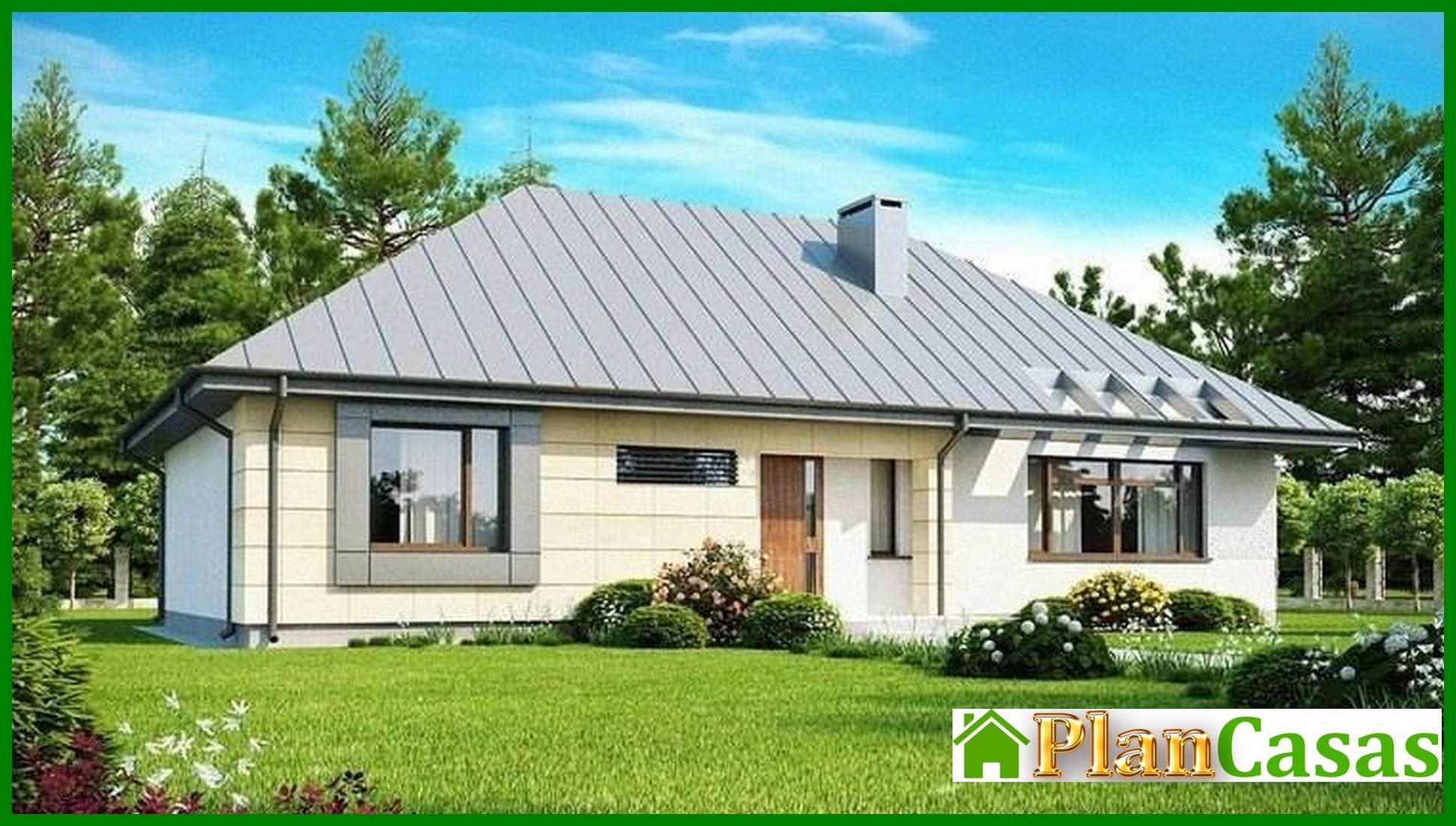 Proyecto de una casa de campo clásica de una planta