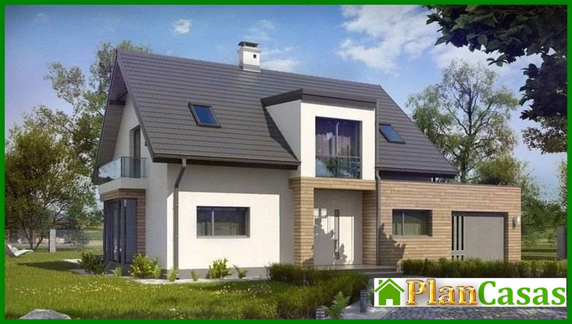 Cottage project with an original attic and garage