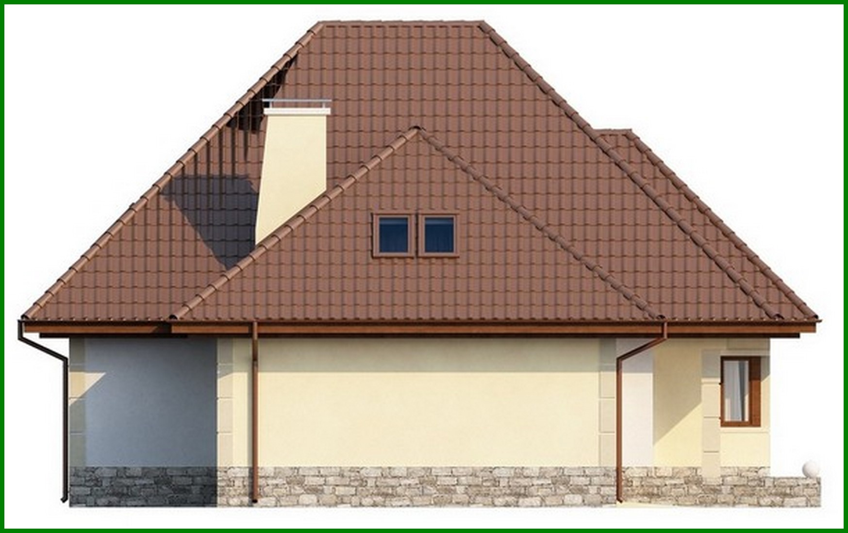 Galería de visualizaciones - Proyecto de una casa espaciosa de forma compleja