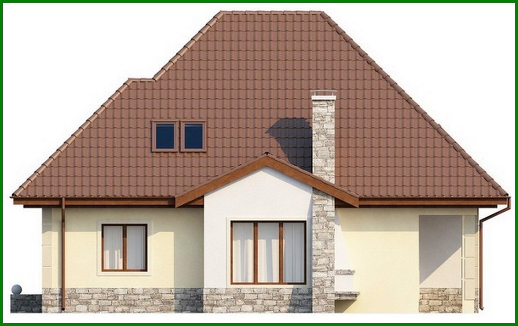 Galería de visualizaciones - Proyecto de una casa espaciosa de forma compleja